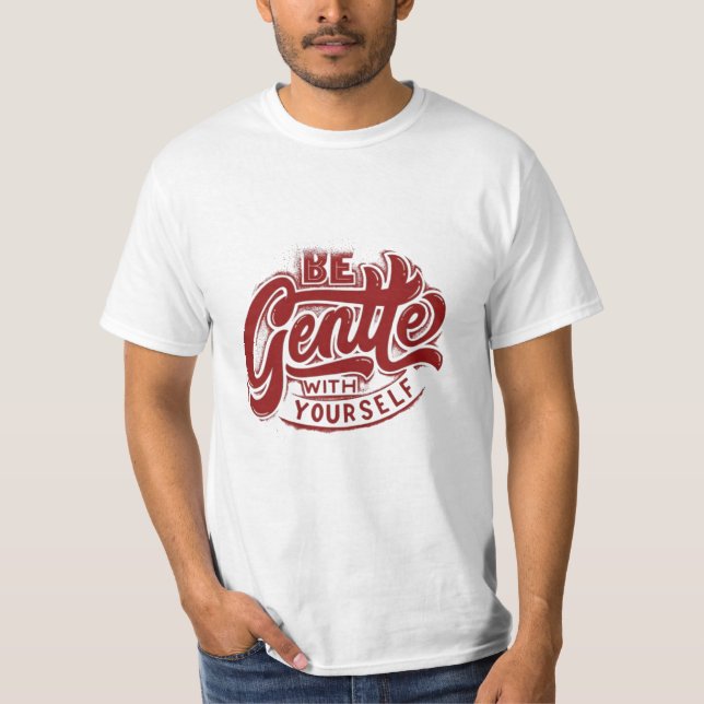 Camiseta Cita Motivacional Roja - Audaz Tipografía D (Anverso)
