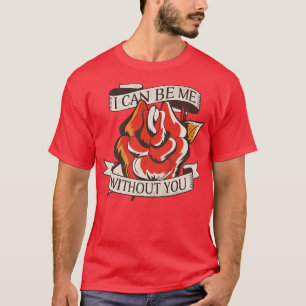 Camiseta Cita Motivadora Con Tatto Tradicional Neo Rosa