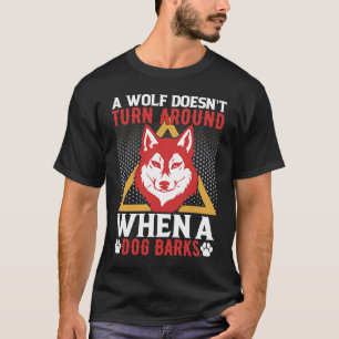 Camiseta cita motivadora de lobo animal