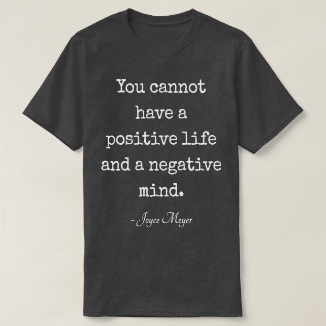 Camiseta Cita Motivadora Inspiradora de JoyceMeyer (Diseño del anverso)