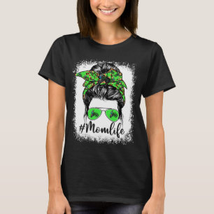 Camiseta Cita Motocross Mamá vida juego de bollos desordena