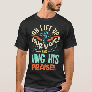 Camiseta Cita musical cristiana a cantante de coro Inspirad