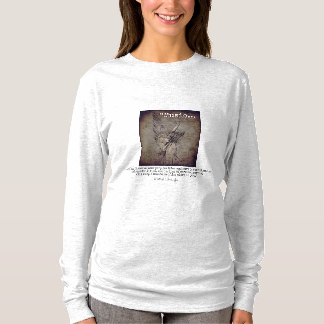 Camiseta Cita musical de Dietrich Bonhoeffer (Anverso)