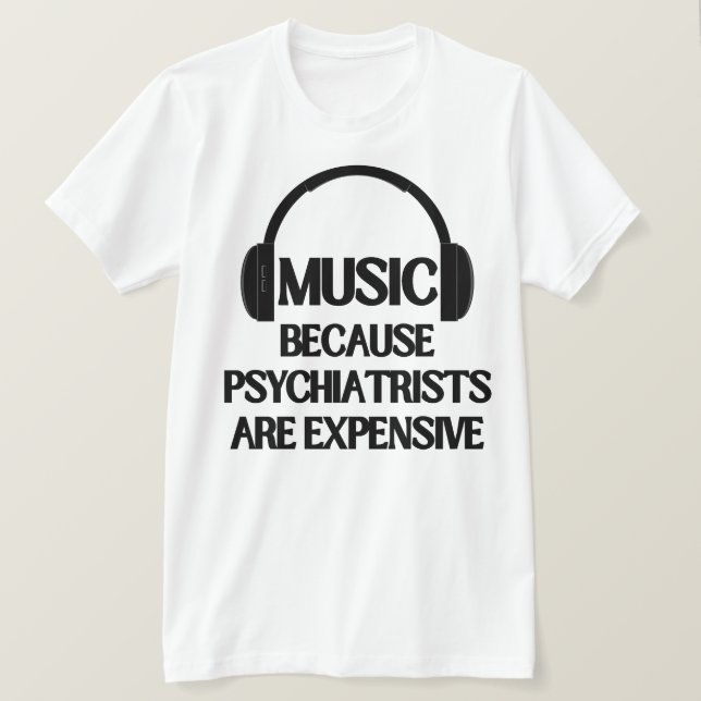 Camiseta Cita musical divertida (Anverso del diseño)