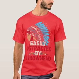 Camiseta Cita nativa norteamericana fácilmente distraída