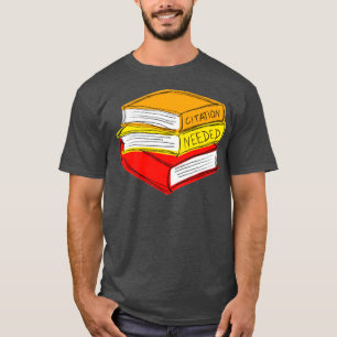 Camiseta Cita necesaria para libros coloridos naranja 1