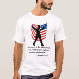 Camiseta Cita Patriótica de Lincoln 4 de Julio