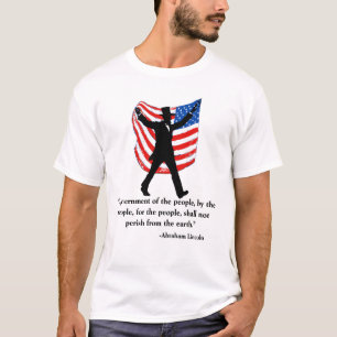 Camiseta Cita Patriótica de Lincoln 4 de Julio