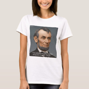 Camiseta Cita Patriótica Famosa de Abe Lincoln