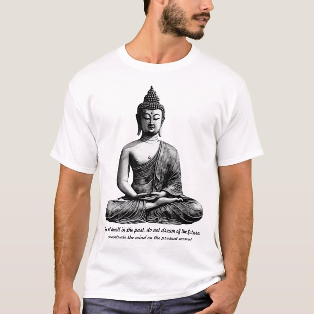 Camiseta Cita personalizada de Buddha Shirt ?regalo para el (Anverso)
