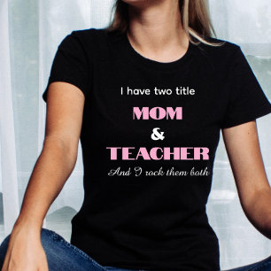 Camiseta Cita personalizada para mamá profesora, día de las