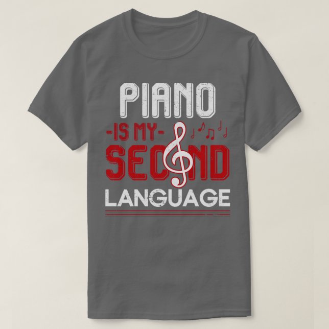 Camiseta Cita pianista divertida (Diseño del anverso)
