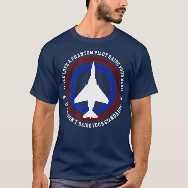 Camiseta Cita piloto divertida de Figher F4 Phantom (Anverso)