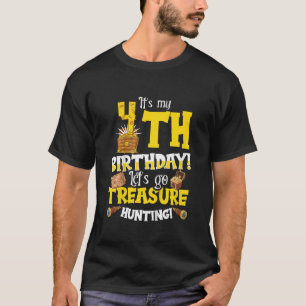 Camiseta Cita pirata de cumpleaños para niños de 4 años b