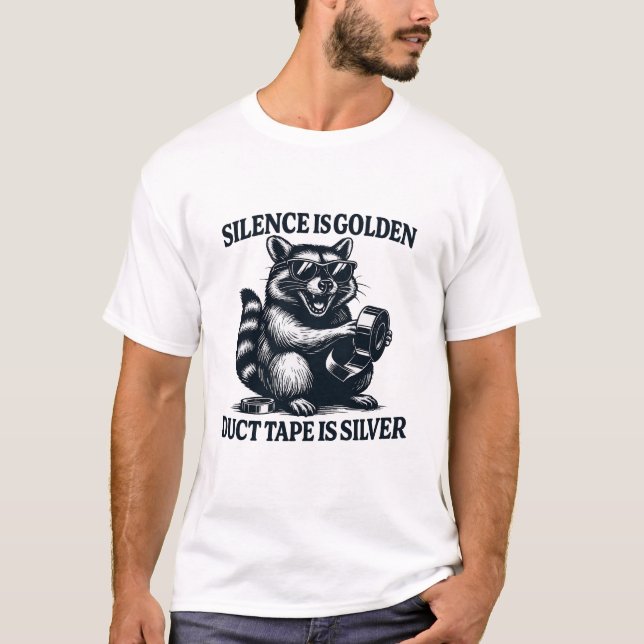 Camiseta Cita Plata De Raccoon Duct (Anverso)