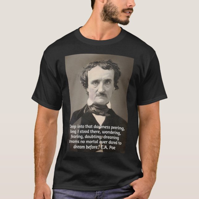 Camiseta Cita poética sobre tinieblas y sueños (Anverso)