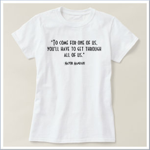 Camiseta Cita Política Inspiradora   SOLO FRONTAL