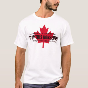 Camiseta Cita política para detener esta hoja de arce roja