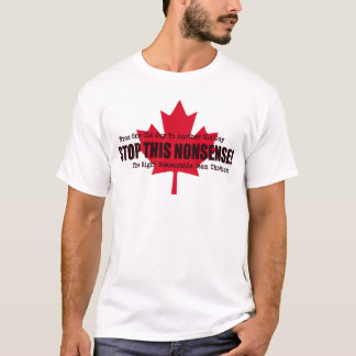 Camiseta Cita política para detener esta hoja de arce roja 