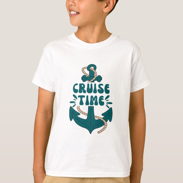 Camiseta Cita positiva de verano son niños en tiempo de cru (Anverso)