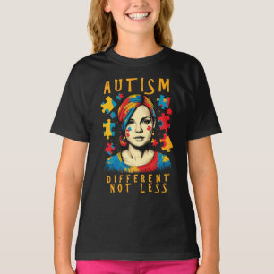 Camiseta Cita positiva diferente, no menos, de conciencia d