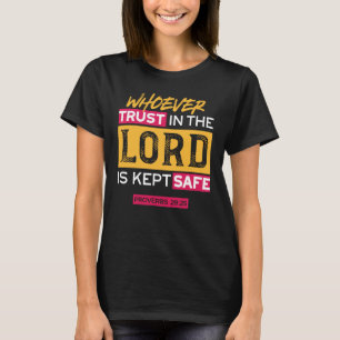 Camiseta Cita Quienquiera Que Confía en el Señor Está a Sal