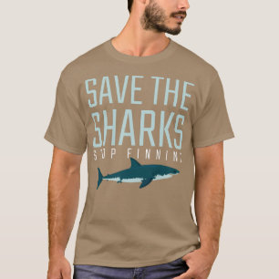 Camiseta Cita regalo gráfico Salven a los tiburones dejan d
