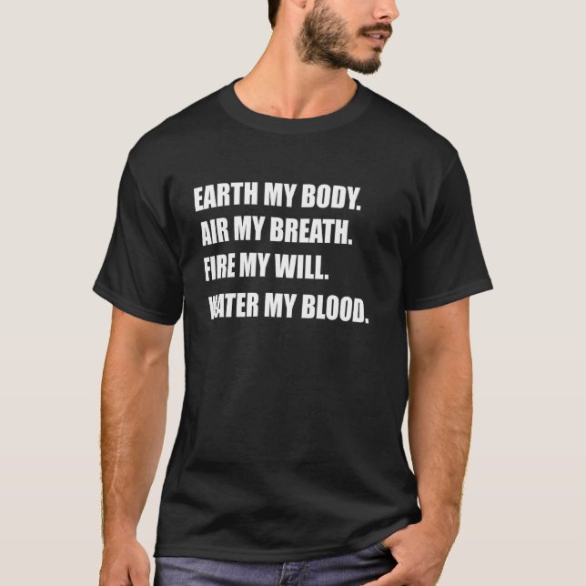 Camiseta Cita relacionada con la ciencia de la respiración  (Anverso)