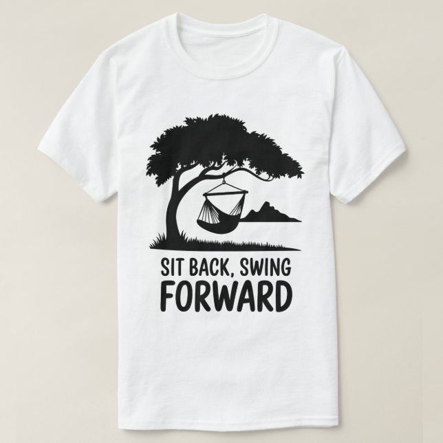 Camiseta Cita Relajante sobre la Naturaleza del Árbol de Ar (Diseño del anverso)