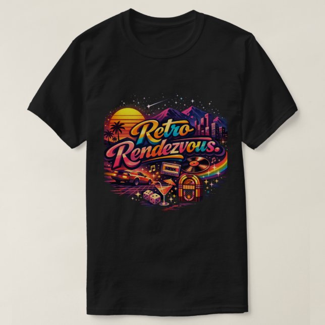 Camiseta Cita Retro (Diseño del anverso)