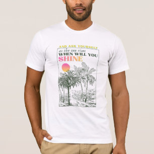 Camiseta Cita retro inspiradora de autocuidado 