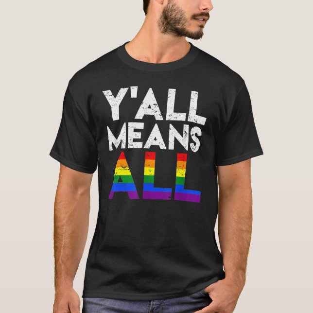 Camiseta Cita retro Orgullo gay Arcoiris Lgbtq (Anverso)