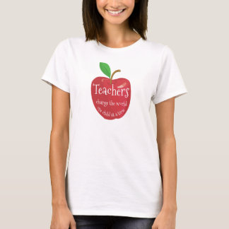 Camiseta Cita roja inspiradora de la manzana de los