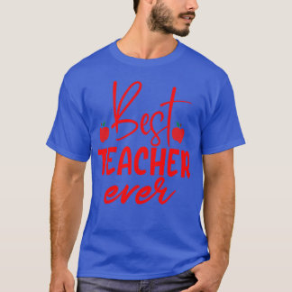 Camiseta Cita roja Mejor maestro alguna vez familia