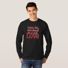 Camiseta Cita Romántica de Amor para Siempre