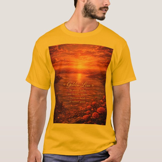 Camiseta Cita Romántica Diseño de Paisaje Natural (Anverso)