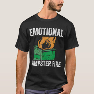 Camiseta Cita rota de corazón Ansiedad de incendio de basur