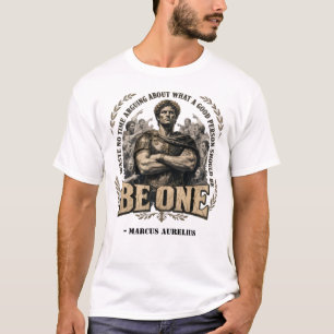 Camiseta Cita 'Sé Uno' de Marco Aurelio