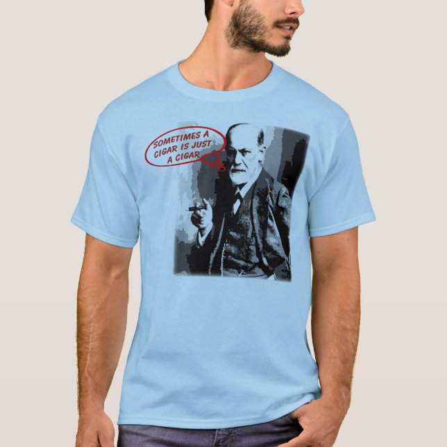 Camiseta Cita sigar de Sigmund Freud (Anverso)