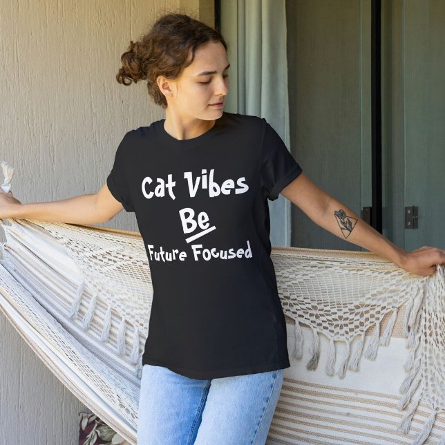 Camiseta Cita simple y divertida de gato Personalizada mode (Subido por el creador)