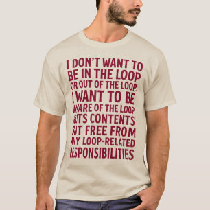 Camiseta Cita Sin Responsabilidades De Bucle