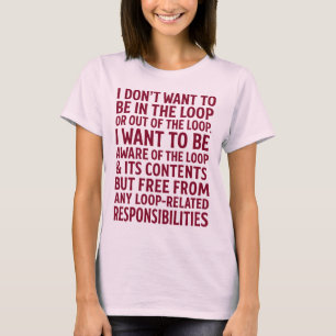 Camiseta Cita Sin Responsabilidades De Bucle