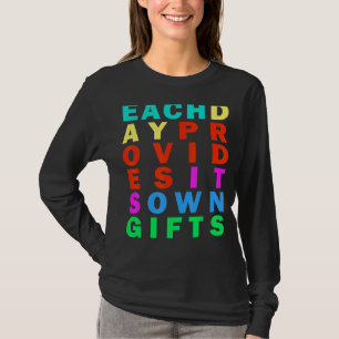 Camiseta Cita sobre el estoicismo del arcoiris en vivo todo