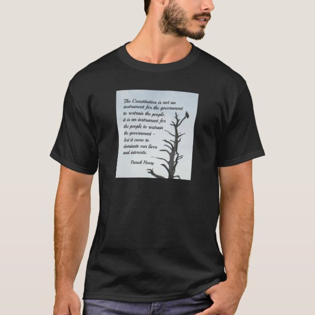 Camiseta Cita sobre la Constitución de P. Henry (Anverso)