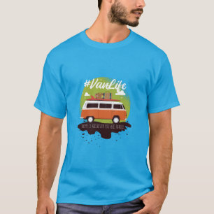 Camiseta Cita temática de Vanlife, Home es donde lo estacio