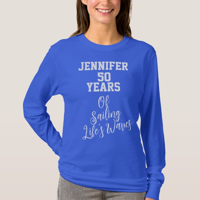 Camiseta Cita única nombre de Personalizable de cumpleaños  (Anverso)