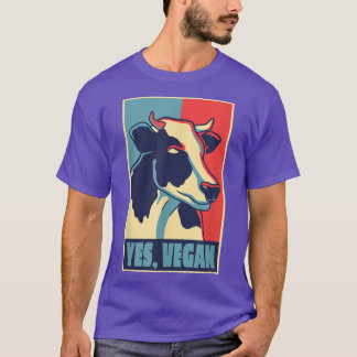 Camiseta Cita vegana poster de vaca