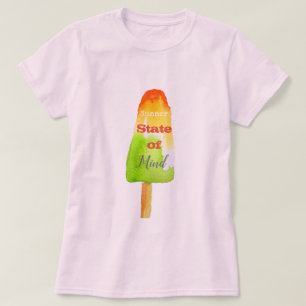 Camiseta Cita veraniega popsicas lima sorbet linda comida a