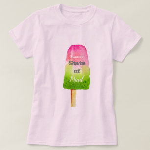 Camiseta Cita veraniega popsicle berry sorbet linda comida