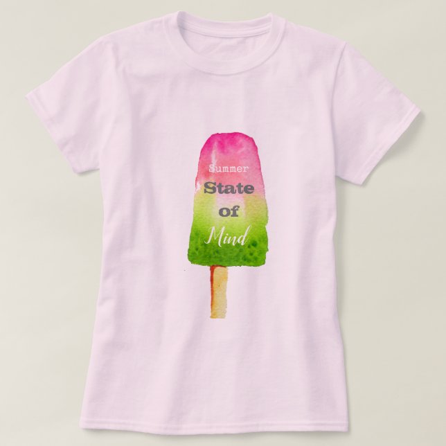 Camiseta Cita veraniega popsicle berry sorbet linda comida  (Diseño del anverso)